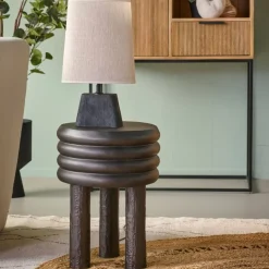 Light - Living Light & Living Lampenvoet Kardan Zwart - E27 - 21 cm hoog