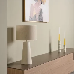 Light - Living Light & Living Lampenvoet Yelos Creme - E27 - 43 cm hoog