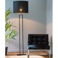 Light - Living Light & Living Lampenvoet Shiva Zwart - E27 - 141 cm hoog