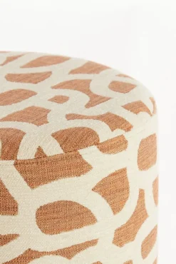 Light - Living Light & Living Poef Davonte Terra / Crème  - Ø 40 cm