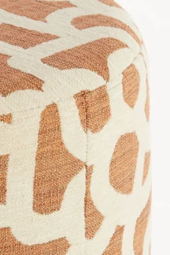 Light - Living Light & Living Poef Davonte Terra / Crème  - Ø 40 cm