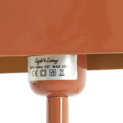 Light - Living Light & Living Tafellamp Elenie Oranje - E27 - 36 cm hoog