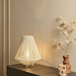 Light - Living Light & Living Tafellamp Felida Crème - E27 - 40 cm hoog