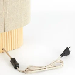 Light - Living Light & Living Tafellamp Laslo Naturel - E27 - 70 cm hoog