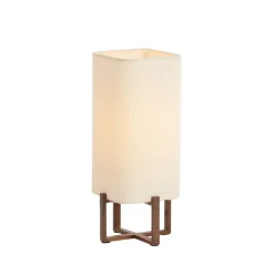 Light - Living Light & Living Tafellamp Wyn Crème / Bruin - E27 - 51 cm hoog