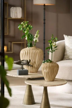 Light - Living Light & Living Vaas Vechhia Lichtbruin - 25 cm hoog