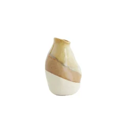 Light - Living Light & Living Vaas Yulara Bruin / Creme - 19 cm hoog