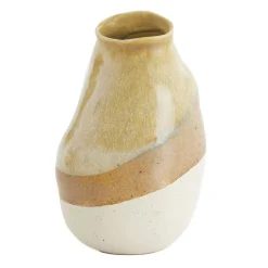 Light - Living Light & Living Vaas Yulara Bruin / Creme - 19 cm hoog