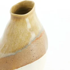 Light - Living Light & Living Vaas Yulara Bruin / Creme - 19 cm hoog