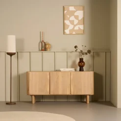 Light - Living Light & Living Vloerlamp Dania Bruin - E27 - 159 cm hoog