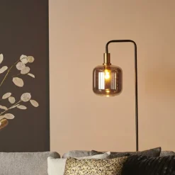 Light - Living Light & Living Vloerlamp Lekar Zwart - E27 - 155 cm hoog