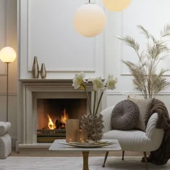 Light - Living Light & Living Vloerlamp Medina Wit - E27 - 156 cm hoog