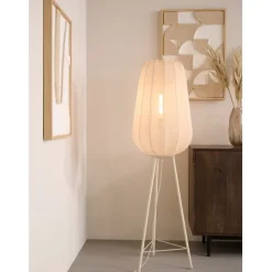 Light - Living Light & Living Vloerlamp Plumeria Zand - E27 - 132 cm hoog