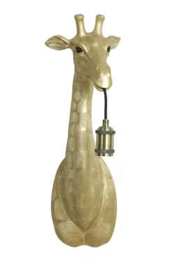 Light - Living Light & Living Wandlamp Giraffe Goud - E27 - 61 cm hoog