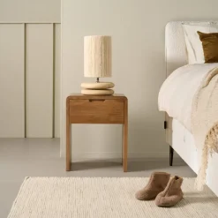 Light - Living Light& Living Lampenvoet Eboli Naturel - E27 - 9 cm hoog