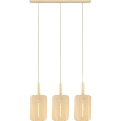 Lucide Hanglamp Corina Beige - 3 x E27 - 90 cm breed