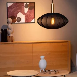 Lucide Hanglamp Corina Zwart - E27 - Ø 50 cm