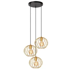 Lucide Hanglamp Danza Goud - 3 x E27 - Ø 50 cm