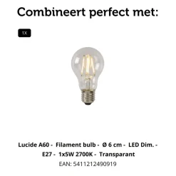 Lucide Hanglamp Firmin Goud - E27 - Ø 30 cm