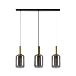 Lucide Hanglamp Joanet Zwart - 3 x E27 - 110 cm breed