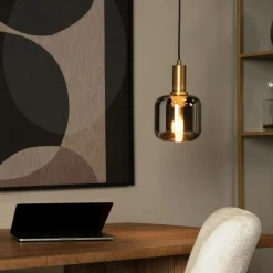 Lucide Hanglamp Joanet Zwart - E27 - Ø 16 cm