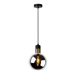 Lucide Hanglamp Julius Zwart - E27 - Ø 20 cm