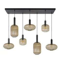 Lucide Hanglamp Maloto Goud - 7 x E27 - 150 cm breed