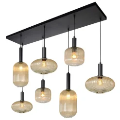 Lucide Hanglamp Maloto Goud - 7 x E27 - 150 cm breed