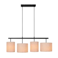 Lucide Hanglamp Maya Beige - 4 x E27 - 107 cm breed