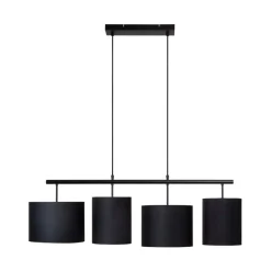 Lucide Hanglamp Maya Zwart - 4 x E27 - 107 cm breed