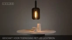 Lucide Hanglamp Rafal Grijs - E27 - Ø 20 cm