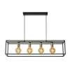 Lucide Hanglamp Ruben Zwart - 4 x E27 - 92 cm breed