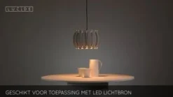 Lucide Hanglamp Spencer Grijs - E27 - Ø 30 cm