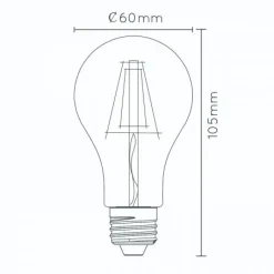 Lucide Lichtbron A60 Transparant - E27 - Ø 6 cm