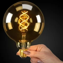 Lucide Lichtbron G125 Amber - E27 - Ø 12,5 cm