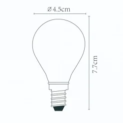 Lucide Lichtbron P45 Transparant - E14 - Ø 4,5 cm