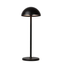 Lucide Oplaadbare Tafellamp Joy Zwart - LED - 32 cm hoog