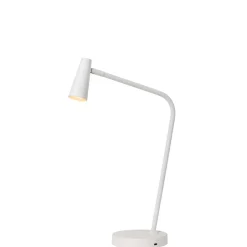 Lucide Oplaadbare Tafellamp Stirling Wit - LED - 48 cm hoog