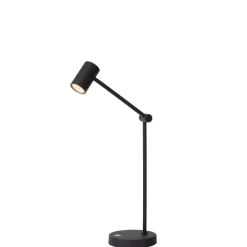 Lucide Oplaadbare Tafellamp Tipik Zwart - LED - 64 cm hoog