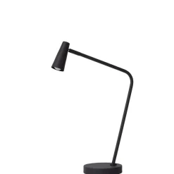 Lucide Oplaadbare Tafellamp Stirling Zwart - LED - 48 cm hoog