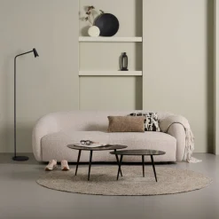 Lucide Oplaadbare Vloerlamp Stirling Zwart - LED - 138 cm hoog