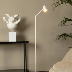 Lucide Oplaadbare Vloerlamp Tipik Wit - LED - 138 cm hoog