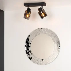 Lucide Plafondspot Alion Zwart - 2 x E14 - 26x10 cm