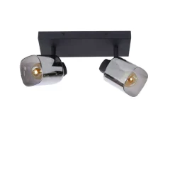 Lucide Plafondspot Alion Zwart - 2 x E14 - 26x10 cm