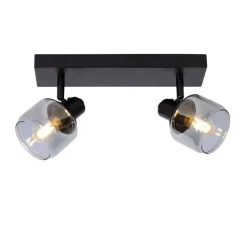 Lucide Plafondspot Bjorn Zwart - 2 x E14 - 30 cm breed