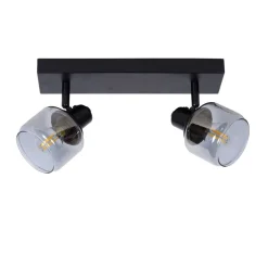 Lucide Plafondspot Bjorn Zwart - 2 x E14 - 30 cm breed