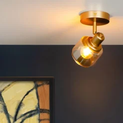 Lucide Plafondspot Bjorn Goud - E14 - Ø 10 cm