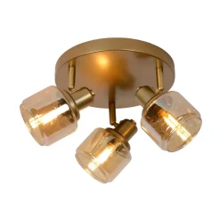 Lucide Plafondspot Bjorn Goud - 4 x E14 - Ø 38 cm