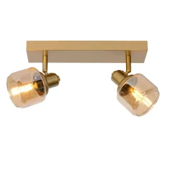 Lucide Plafondspot Bjorn Goud - 2 x E14 - 30 cm breed