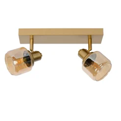 Lucide Plafondspot Bjorn Goud - 2 x E14 - 30 cm breed